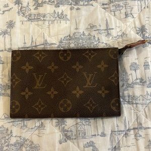 Vintage Louis Vuitton Petit Bucket Pochette Monogram Canvas Pouch